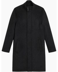 Ted Baker - Ederson Wool Blend Funnel Neck Coat - Lyst