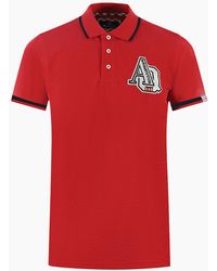 Aquascutum - Aq 1851 Embroidered Tipped Polo Shirt - Lyst