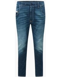 DIESEL - Krooley E Ne Sweat Tapered Jeans - Lyst