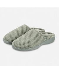 Totes - Isotoner Popcorn Terry Mule Slipper Mules Sage - Lyst