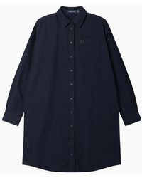 Fred Perry - Button Through Shirt Dress - Lyst