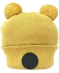 Canada Goose - X Angel Chen Double Pom Toque Yelllow Beanie - Lyst
