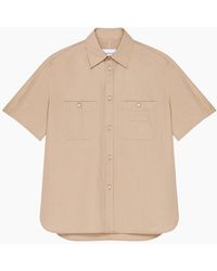 Givenchy - Branded Cotton Ss Shirt - Lyst