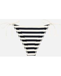 Tommy Hilfiger - Nautical Stripe Ribbed Bikini Bottoms, /Ivory - Lyst