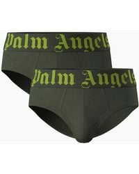 Palm Angels - Two-Pack Contrast Logo Military Briefs - Lyst