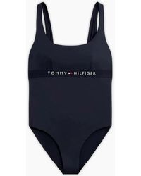 Tommy Hilfiger - Logo Band One-Piece Swimsuit - Lyst