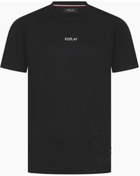 Replay - Basic Logo T-Shirt - Lyst