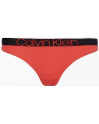 Calvin Klein - Ck Reconsidered Comfort Thong, Punch - Lyst