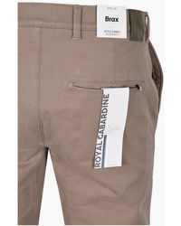 Brax - Fabio Cotton Trousers Stone - Lyst