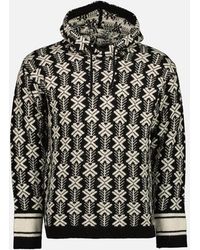 C.P. Company - Wool Jacquard Logo Hooded Knit - Lyst