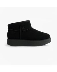 Skechers - 169143/Bbk Mid Calf Low Heeled Ankle Boots - Lyst