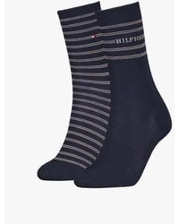 Tommy Hilfiger - 2 Pack Stripe Crew Socks - Lyst