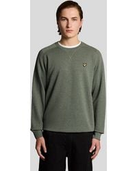 Lyle & Scott - Cotton Marl Raglan Sweatshirt - Lyst