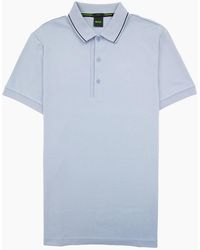 BOSS - Paule 4 Slim Fit Branded Placket Polo Light 498 - Lyst