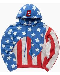 ERL - Stars And Stripes Swirl Hoodie Pullover Cotton - Lyst