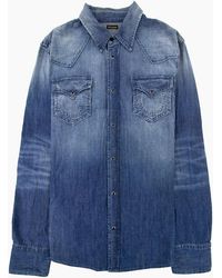 TRUE RELIGION - Core Jake Western Shirt Denim - Lyst