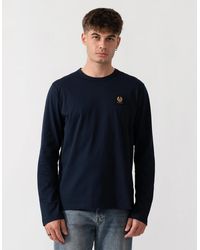 Belstaff - Long Sleeved Logo T-Shirt - Lyst