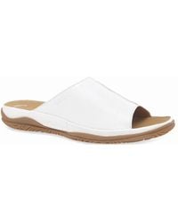 Gabor - Idol Leather Wide Fit Mules - Lyst