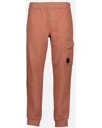 C.P. Company - Brushed Fleece Lens Sweatpants - Lyst