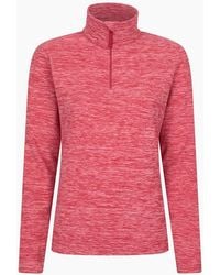 Mountain Warehouse - Ladies Snowdon Melange Fleece Top - Lyst