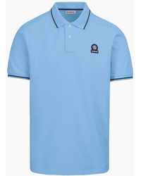 Sandbanks - Badge Logo Tipped Sleeve Polo Shirt Dusty - Lyst