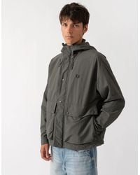 Fred Perry - Cropped Ripstop Parka - Lyst