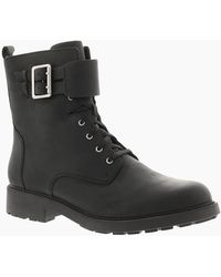 Clarks - Ankle Boots Orinoco 2 Leather Sheepskin Lining Lace Zip Uk S - Lyst