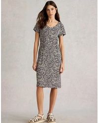 White Stuff - Regular Tallie Jersey Short Sleeve Dress Print - Lyst
