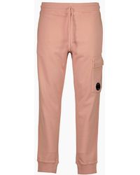 C.P. Company - Resist Dyed Diagonal Fleece Lens Sweatpants - Lyst