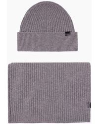BOSS - Gift-Boxed Hat And Scarf Set 041 - Lyst