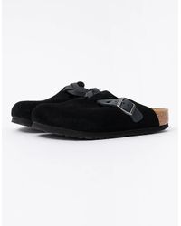Birkenstock Boston - Braided Suede Leather Clogs - Lyst