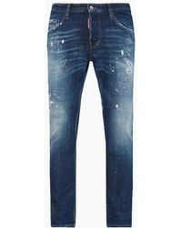 DSquared² - Dsq2 Patch Ripped Skater Jeans - Lyst