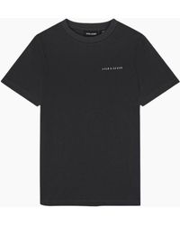 Lyle & Scott - Lyle & Scott Embroidered Logo Saddle T Shirt - Lyst