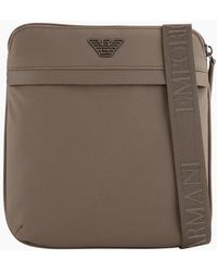 Emporio Armani - Nylon Eagle Logo Shoulder Bag - Lyst