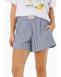 Rip Curl - Rip Curl Beach Days Pinstripe Walking Shorts - Lyst
