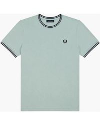 Fred Perry - Twin Tipped T-Shirt/Dark Airforce/Dark Airforce - Lyst
