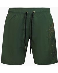 Philipp Plein - Plein Sport Golden Tiger Long Swim Shorts - Lyst