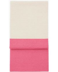 Ro&zo - Colour Block Scarf With Cashmere - Lyst