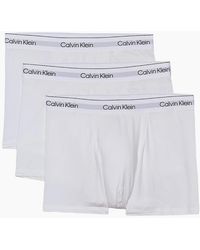 Calvin Klein - 3-Pack Icon Cotton Stretch 'Relaxed Dart' Boxer Trunks, All - Lyst