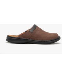 Josef Seibel - Max Nubuck Leather Mule Clogs Brasil - Lyst
