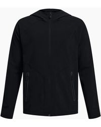 Under Armour - Solid Patterned Full Zipper Hooded Woven Cuff Jacket - Lyst