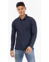 Peter Werth - Albery Collared Long Sleeve Polo Shirt - Lyst