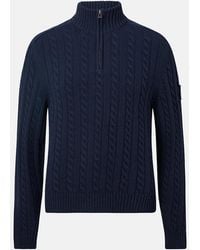 Belstaff - Westport Quarter Zip Sweater - Lyst