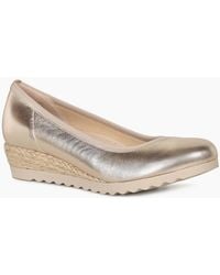 Gabor - Epworth Low Wedge Heeled Shoes - Lyst