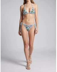 Oceanus - Moire Shell Hand-Beaded Bikini Bottom - Lyst