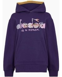 Diadora - Eye Hooded Neck Long Sleeve Sweater - Lyst
