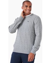Crew - Oarsman Organic Cable Crew Knitwear Jumper - Lyst