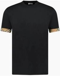 Burberry - Ellison Check Sleeve T Shirt - Lyst