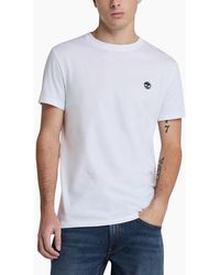 Timberland - T Shirts Classic Logo Summer Crew Neck Dunstan River Tops New - Lyst