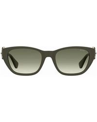 Moschino - Buckle Arms Matte Dark Sunglasses - Lyst